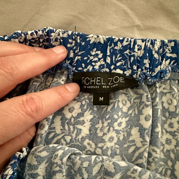 Rachel Zoe blue flower skirt Medium - Picture 2 of 5